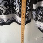 Vintage 80s Point South Fair Isle Acrylic Sweater Pullover Small Snow Ski Black Photo 2