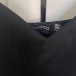 Boohoo Black Bodycon Mini Dress With Frill Photo 3