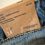 American Eagle NWT  jean SHORTS Boy Midi Stretch SZ 14 Photo 5