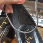 Lulus ‎ Black Suede Strappy Heels Size 10 Photo 5