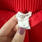 J.Crew Linen Cotton Blend Pull on Skirt with Scallop Edge in Red Size 8 Photo 4