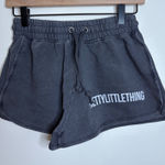 Pretty Little Thing Charcoal Wash High Waisted Runner Shorts XS Photo 0