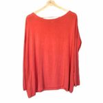 Piko  1988 Dark Orange Bamboo Long Sleeve Loose Fit T-Shirt S Photo 1