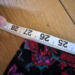 Soft Surroundings high-rise velvet floral print skinny ankle pants 2 Photo 6