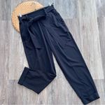 Athleta  cardiff pant waist‎ tie light weight in black womens size 10 Photo 1