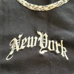 Brandy Melville Black 'New York' Cheetah Print Shirt Photo 2