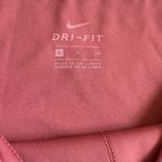 Nike  Yoga Dri-Fit Rust Pink Crochet Edge High Waisted 7/8 Leggings Photo 5