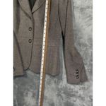 Loft EUC  Wool Herringbone Blazer Jacket Women's 6 Gray Office Career Photo 8