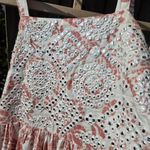NEW Bombay Paisley Pink Print With Mirrored Accent On BODICE Dress XS Silver Photo 4