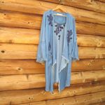 NWT Billy T Rose Embroidered Jacket Blue Size M Photo 4