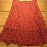 NY & Co orange lace skirt 12 Orange Photo 0