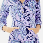 Lilly Pulitzer  Captain Popover Coco Safari Lilac Verbena Sweatshirt Sz. S Photo 0