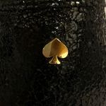 Kate Spade Women’s Crackle Metallic Black Suede Leather Loafers Size 6.5 Photo 8