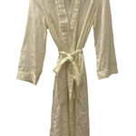 Natori Vintage  Classics Robe Size XS Cream Ivory Long Sleeves Womens Embossed Photo 0
