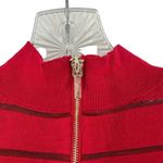 Bebe NEW Goji Berry Red Sheer Stripe Sweater Dress Sheath Bodycon Size Small Photo 7