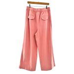 NEW Laude The Label Hepburn Trouser Wide Leg Pull On Minimalist Pink Pants Size XL Photo 4