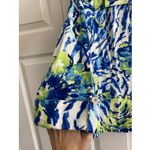 Peck & Peck  Womens Large Blue Floral Maximalist Shacket Bold Colorful Photo 4