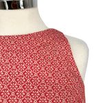 Ann Taylor  Coral Pink Patterned Sleeveless Sheath Dress Size 6 Photo 2