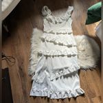 Show Me Your Mumu Greta Dress In White Stretch Photo 6