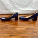 Heel the World Dress Pumps Block Heel Square Toe 9 Blue Photo 4