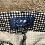 Old Navy  Pants Womens 6 Pixie Mid Rise Gingham Plaid Black White Ankle Preppy Photo 1