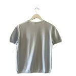 Marks & Spencer Cotton Crewneck Ribbed Knit Blue Soft Cozy SZ 42 # 1224 Photo 5