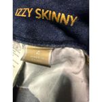 Michael Kors  Women's Size 4 Blue Izzy Skinny Lace-Up Jeans Dark Wash Photo 4