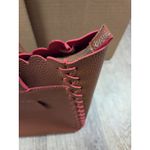 PINK HALEY Deep Mauve Brown Pink Tote Handbag Zip Top Purse Faux Leather Photo 1