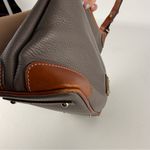 Dooney & Bourke Two-Tone Pebbled Leather Satchel Handbag Photo 10