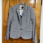 J.Crew Women’s  Navy/White Academia Workwear Pinstripe School Boy Blazer Size 4 Photo 0