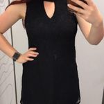 Lily Star black lace keyhole mini dress Photo 2