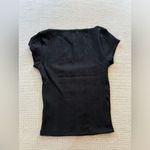 BDG Urban Outfitters OLIVIA PICOT SQUARE - Basic T-shirt - wash black Photo 4