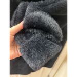 J. McLaughlin SOFT BLACK Button Front Stadium Coat Size M Trench Photo 4