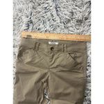 Disney Park Size 4 Capri Pants Women Khaki Cropped Flat‎ Front Mickey Mouse Logo Brown Photo 4