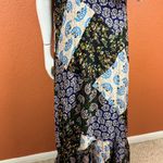 Maeve  Anthropologie Maxi Dress Halter Paisley Patchwork Katrina S Large. E8 Photo 4