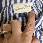 Universal Threads Universal Thread Striped Cotton Shirt M Blue White Button Front European Summer Photo 5