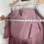 Sorella Vita  dusty rose high neck flutter sleeve chiffon dress Photo 7