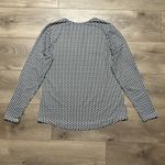 GG Blue Luxe Sport Long Sleeve Golf Tennis Pullover Black White Print Top Size M Size M Photo 5