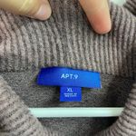 Apt. 9  women's purplish brown buttery soft cowl neck tunic sweater stretch loose Photo 3