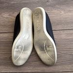 Ecco  black leather simpil loafer white rubber sole Photo 4