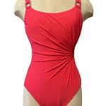 MiracleSuit Swimsuit Red One Piece Bling Wrap 10 Photo 0