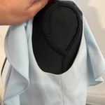 French Connection Baby blue mini dress with ruffle sleeves and v-neck. size 6 Photo 6