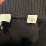 Vince Black Ribbed Knit Pencil Skirt With Back Slit Classic Minimalist Small Photo 7