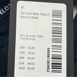 Peloton  Women's Athletic Sporty Workout Running Gym Pima Twist Back Tank Sz  M Photo 6