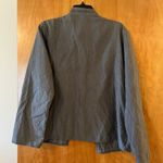 Eileen Fisher Open Front Top Jacket Layering Piece Silk Crinkle Texture Large Photo 6
