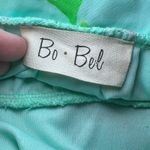 Bo Bel Dress Womens Small Aqua Blue Floral Bow Back Sleeveless Fit Flare Summer Photo 3