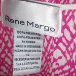 Rene Margo 1X Pink White Peasant Top Plus Photo 3