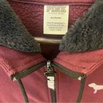 PINK - Victoria's Secret Sequinned Pink Victoria’s Secret full zip jacket, faux fur lined hood, graphic M Photo 3