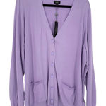 Talbots NWT  Womens Lightweight Button Cardigan Sweater Lavender Purple Size 3XP Photo 0