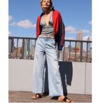 Free People We the  Kinsey Jeans Women’s 32 Wide Leg Pleated Crop Distressed Boho Photo 14